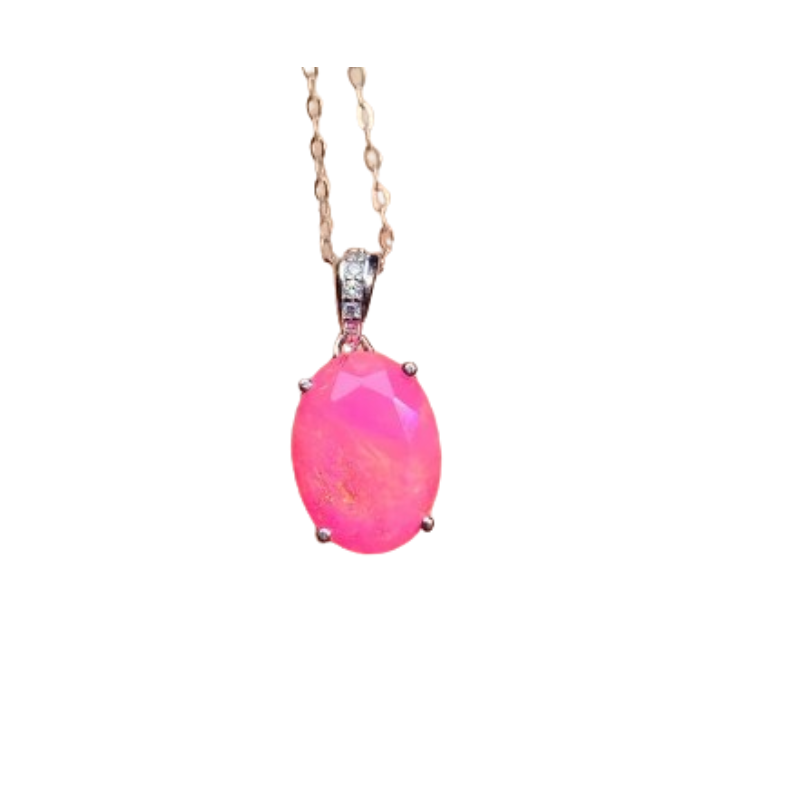 Brillance Rosé - Pendentif en Opale