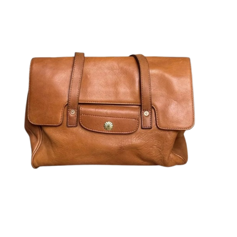 Tradition et Tendance - Sac Vintage Brunâtre en Cuir
