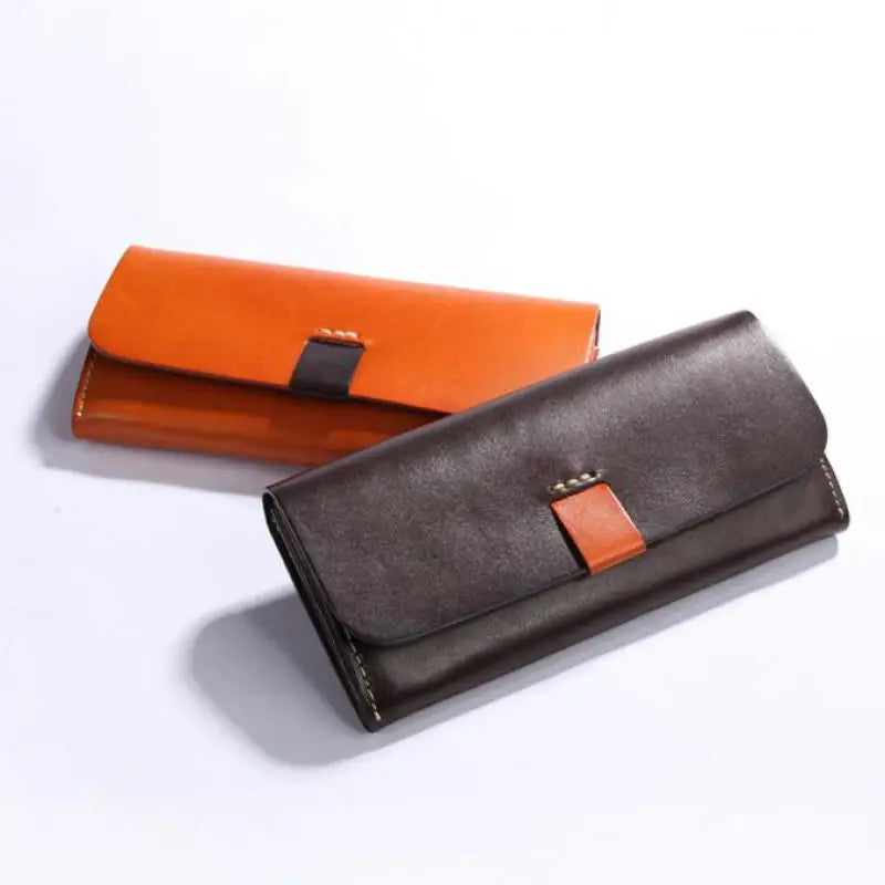 Ligne Sauvage – Portefeuille en Cuir Naturel