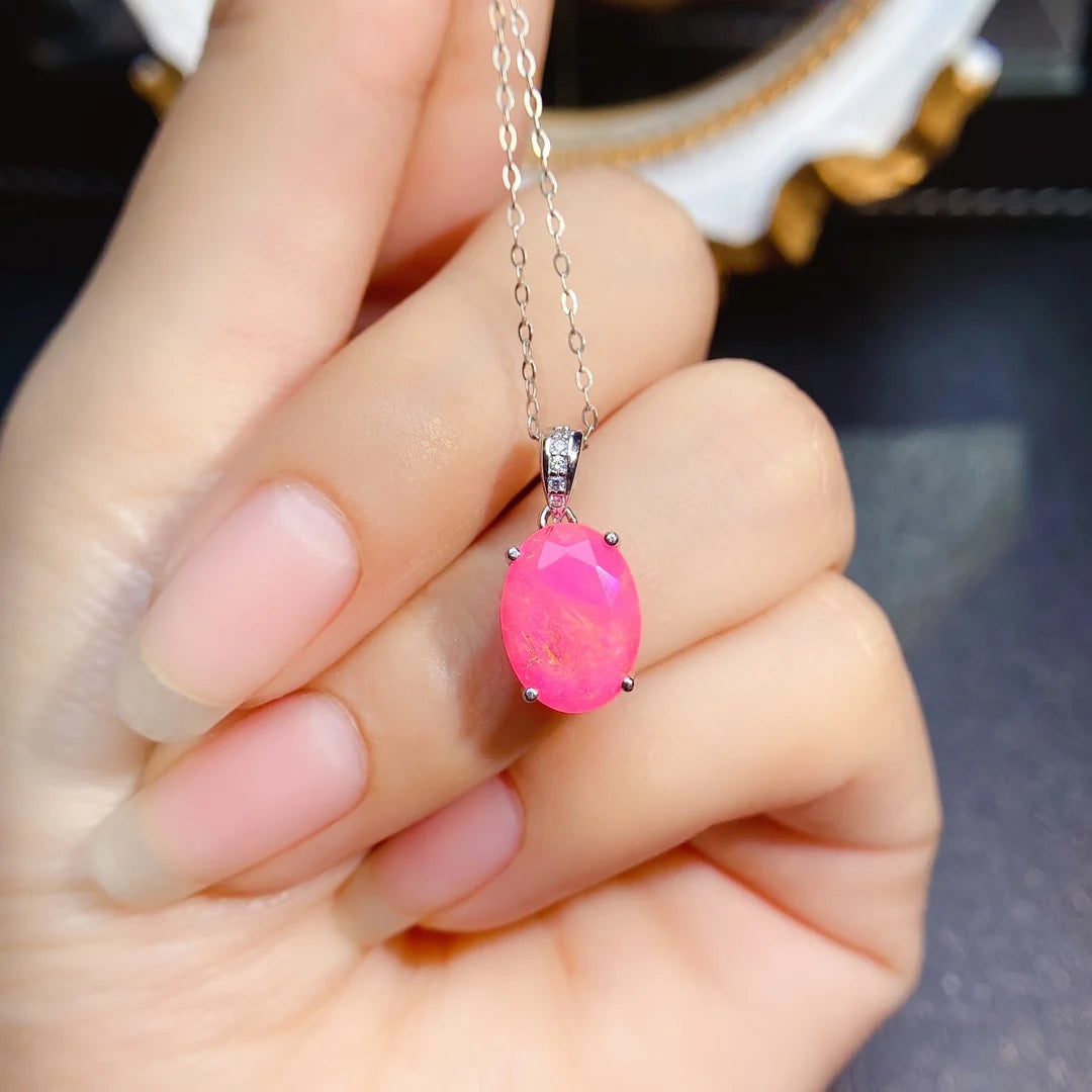 Brillance Rosé - Pendentif en Opale