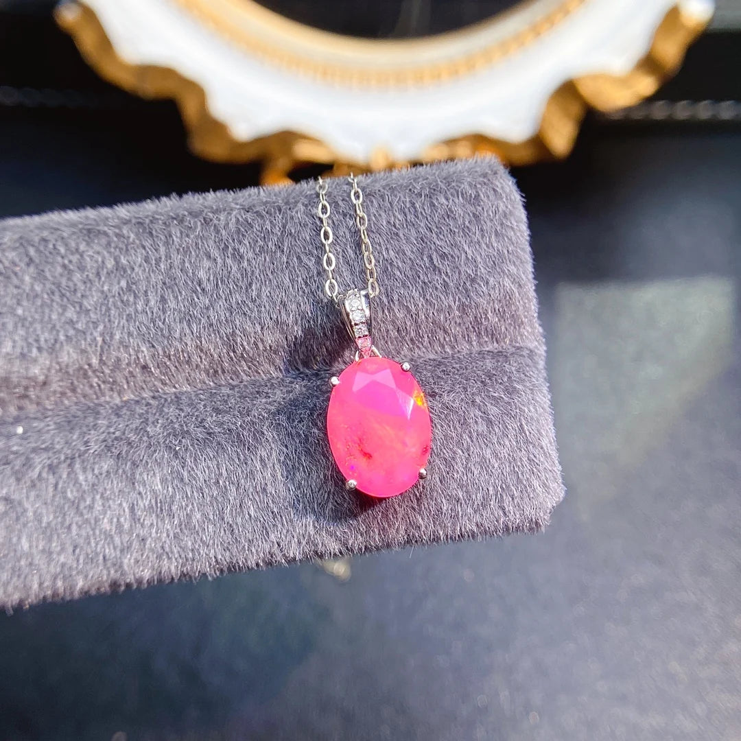 Brillance Rosé - Pendentif en Opale