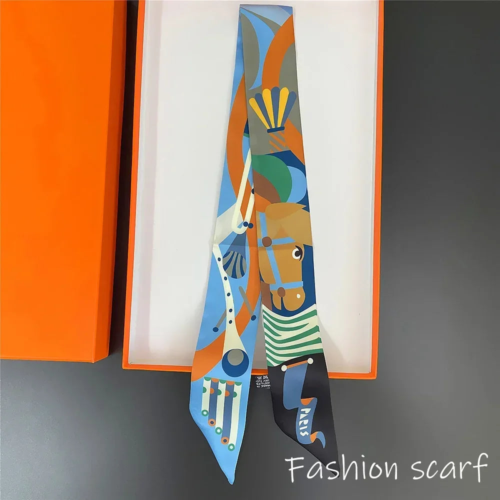 Le Foulard des Cavaliers Chromatiques — L’élan coloré des silhouettes libres