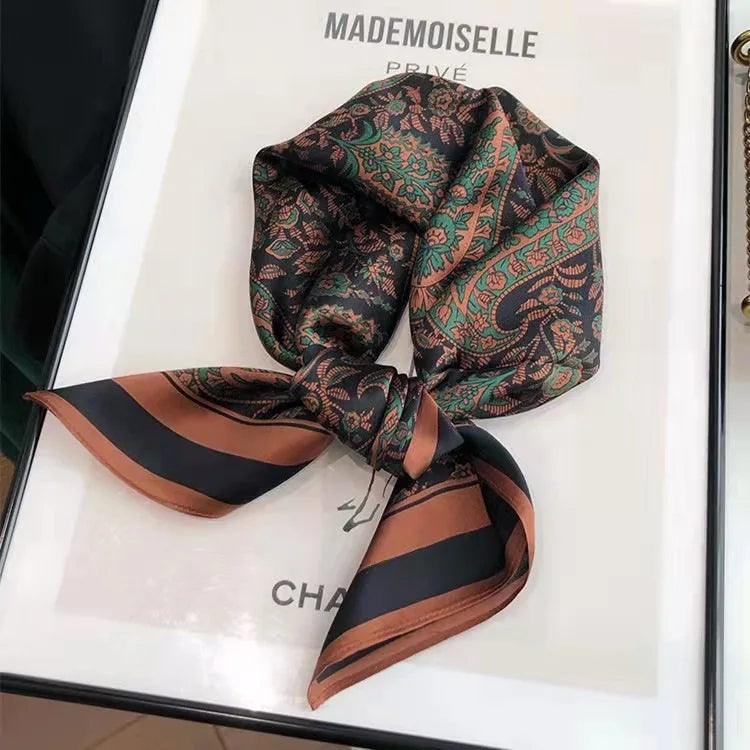 Le Foulard des Rituels Brodés — La mémoire dorée des gestes raffinés