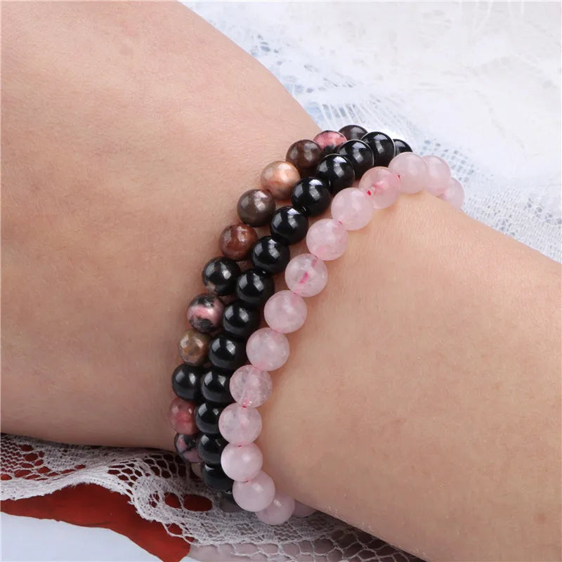 Trio d'Équilibre en Rose et Noir