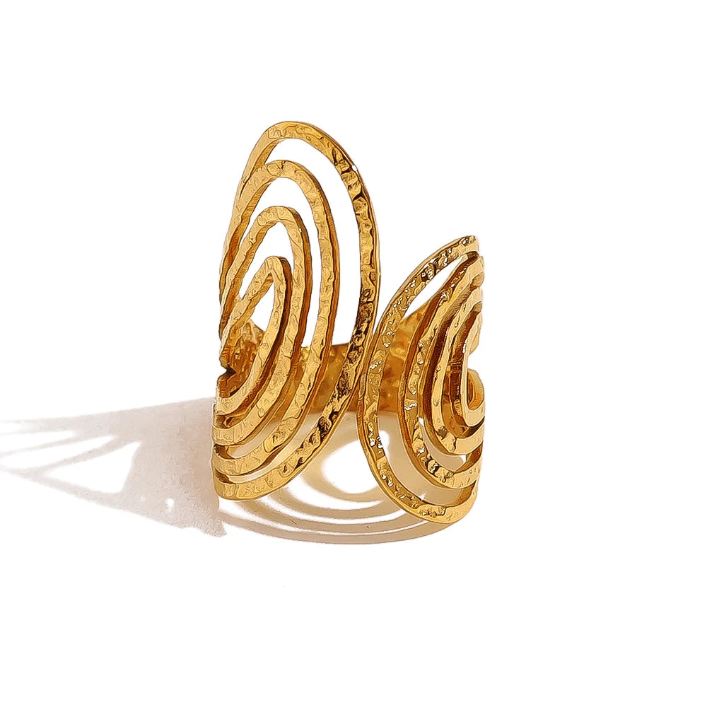 Liaison Dorée - Bague aux Formes Subtiles