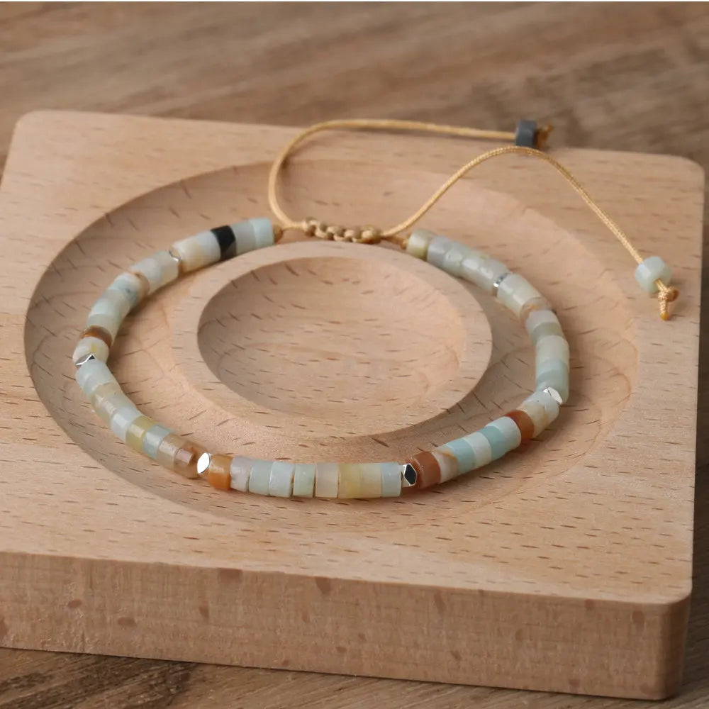 Éclat Aquatique - Bracelet en Amazonite