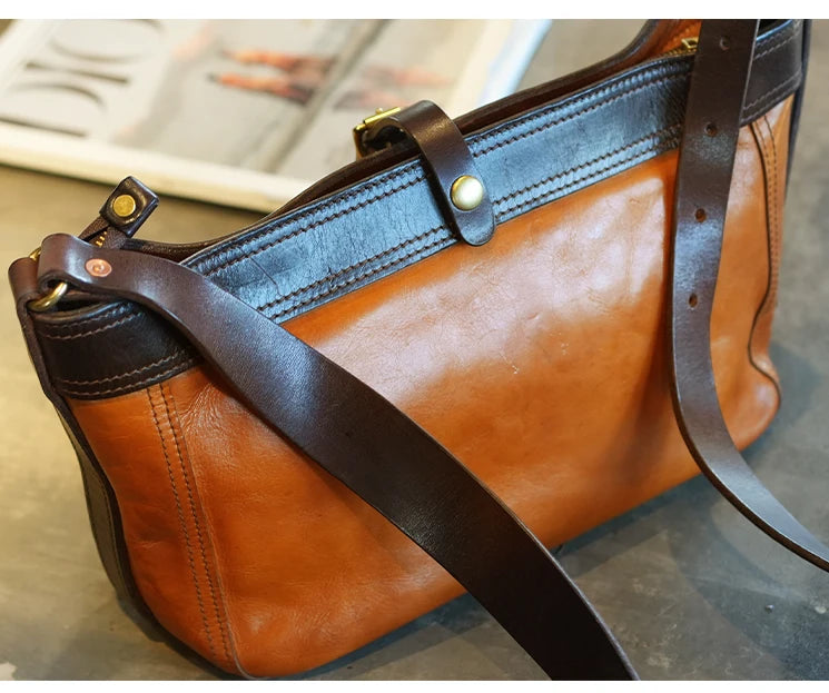 Cuir d’Automne – Le Sac des Saisons Élégante