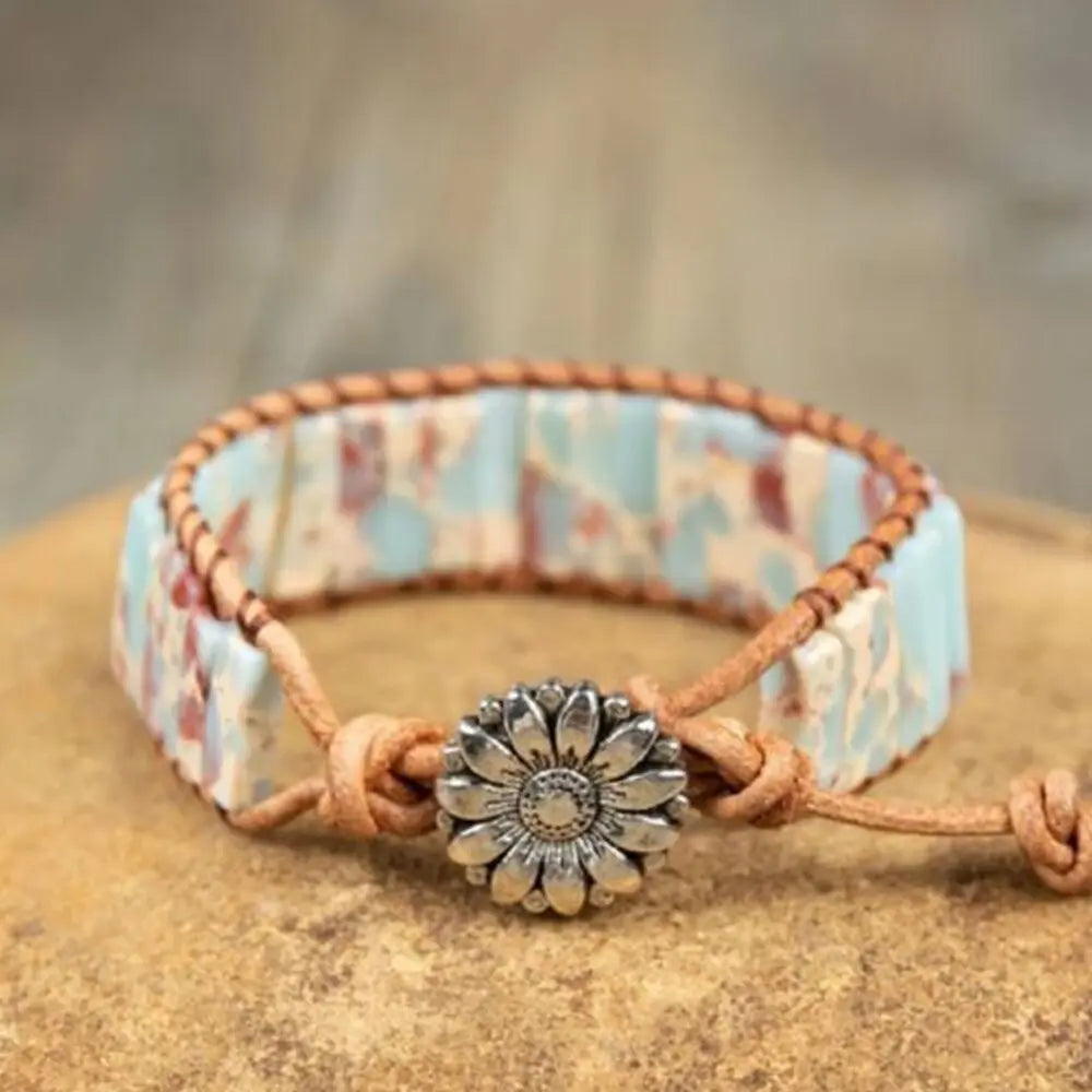 Tranquillité Céleste - Le Charme du Bracelet en Pierre Impériale