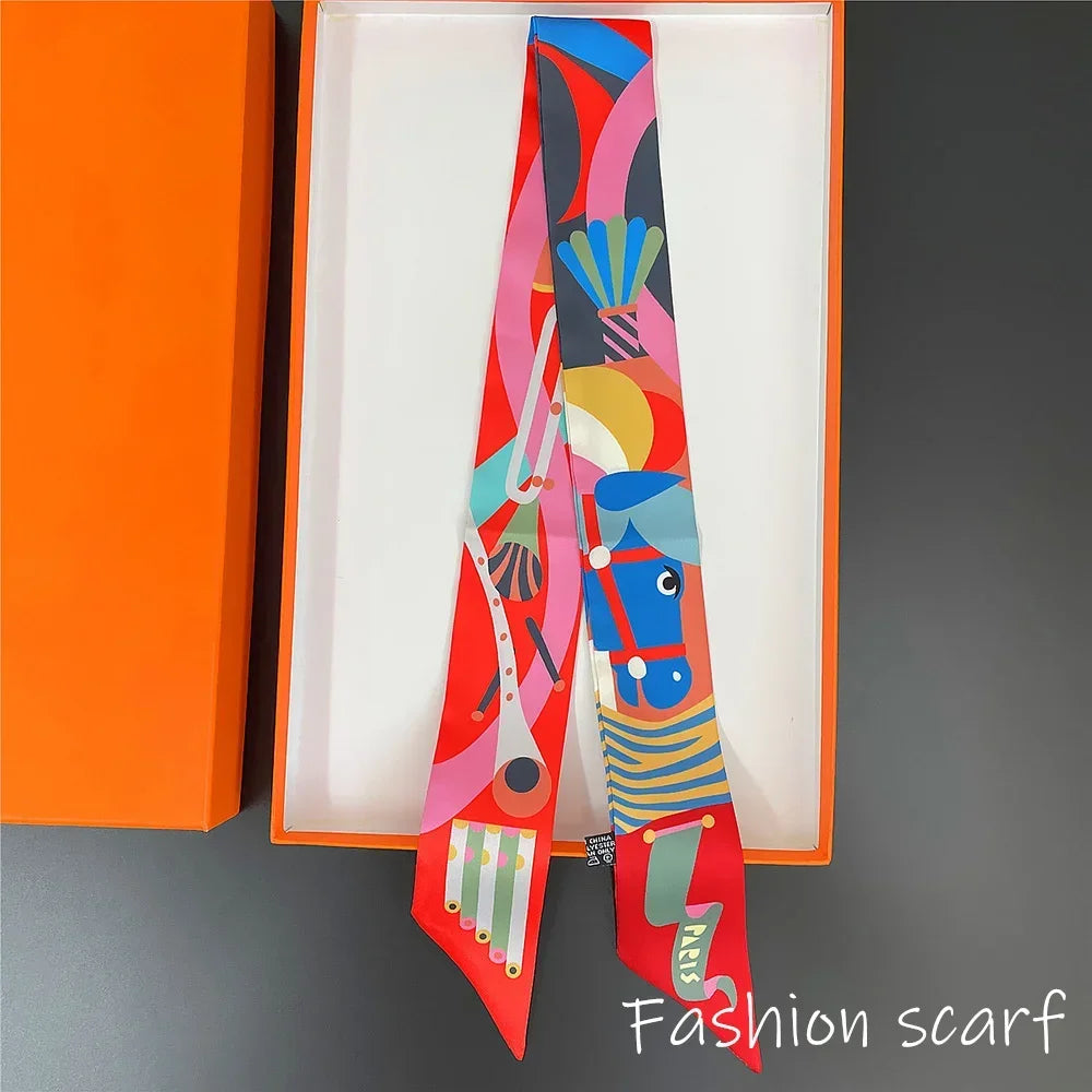 Le Foulard des Cavaliers Chromatiques — L’élan coloré des silhouettes libres