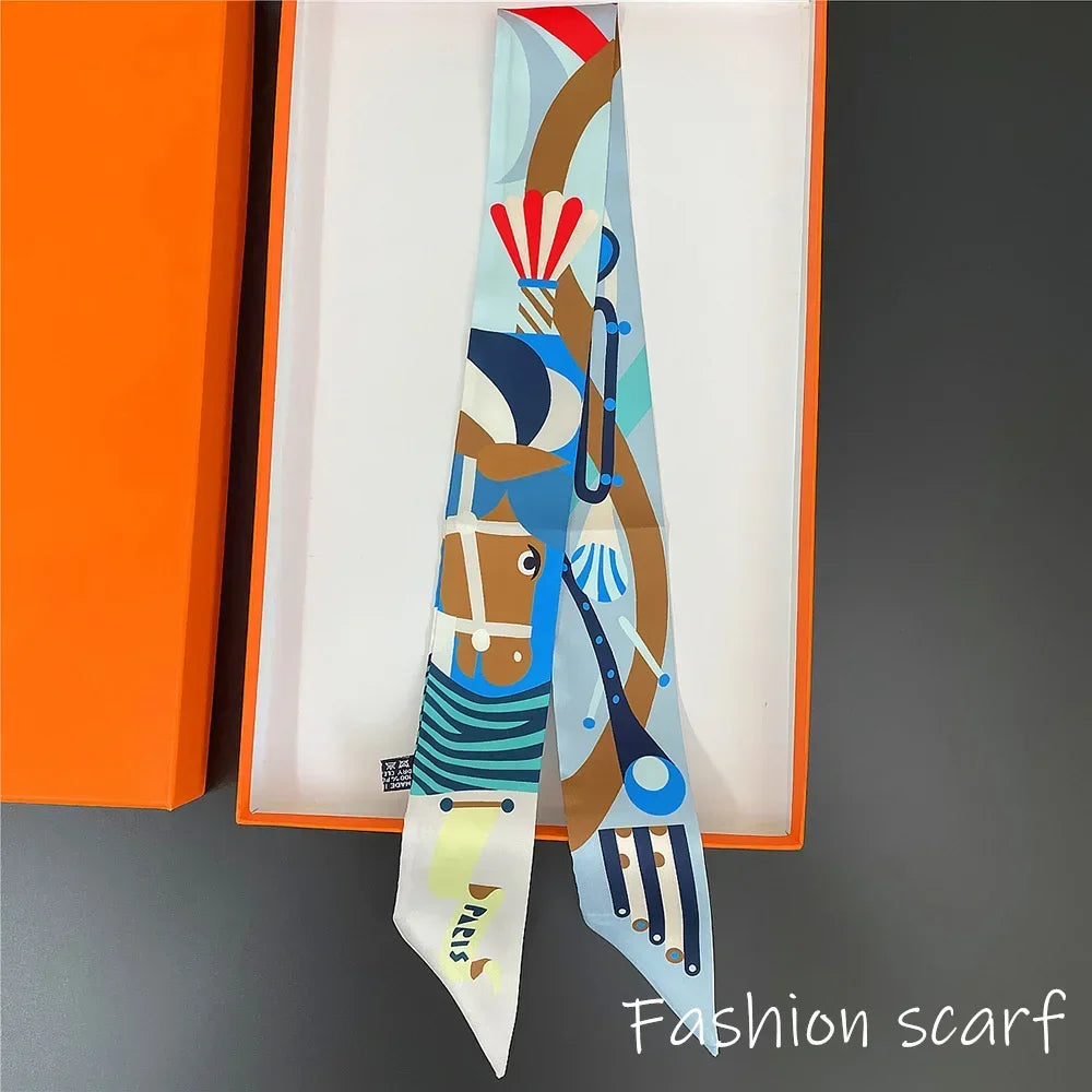 Le Foulard des Cavaliers Chromatiques — L’élan coloré des silhouettes libres