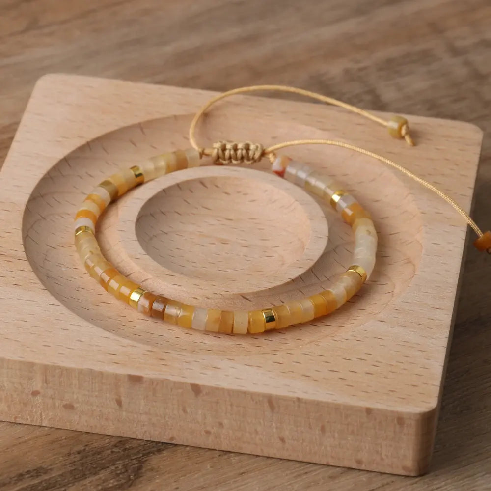 Soleil Intérieur - Bracelet en Aventurine Jaune
