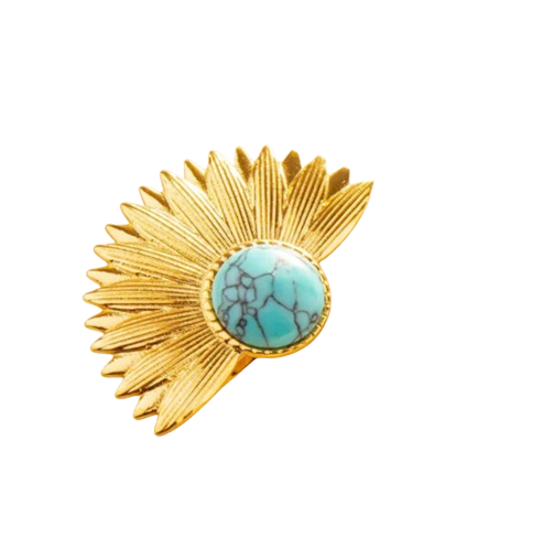 Soleil Turquoise - Ornement Rayonnant