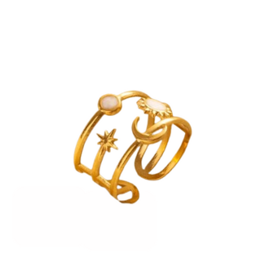 Cosmos Doré - La Bague des Rêves Etoilés