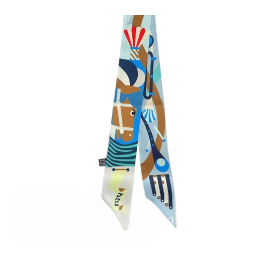 Le Foulard des Cavaliers Chromatiques — L’élan coloré des silhouettes libres