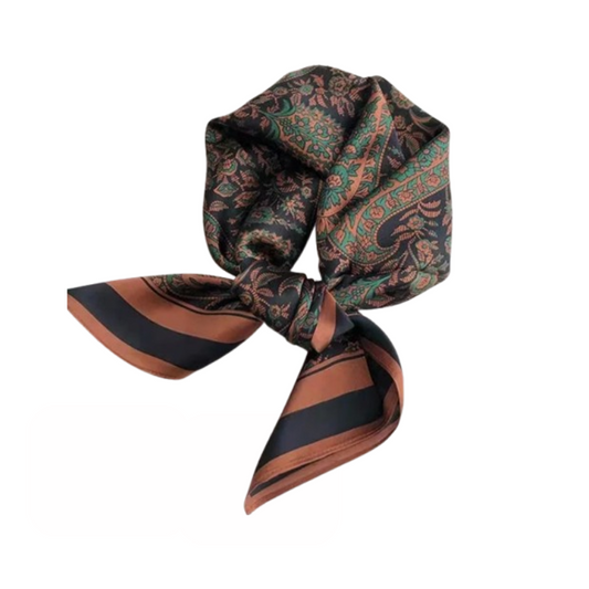 Le Foulard des Rituels Brodés — La mémoire dorée des gestes raffinés