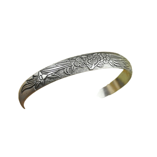 Fleur d’Argent - Manchette Texturée