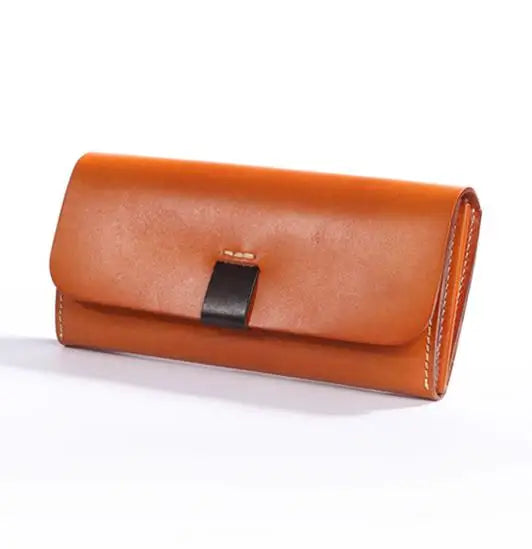 Ligne Sauvage – Portefeuille en Cuir Naturel