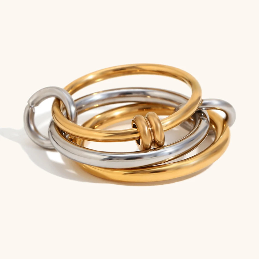 Charme Éternel - Bague Entrelacée
