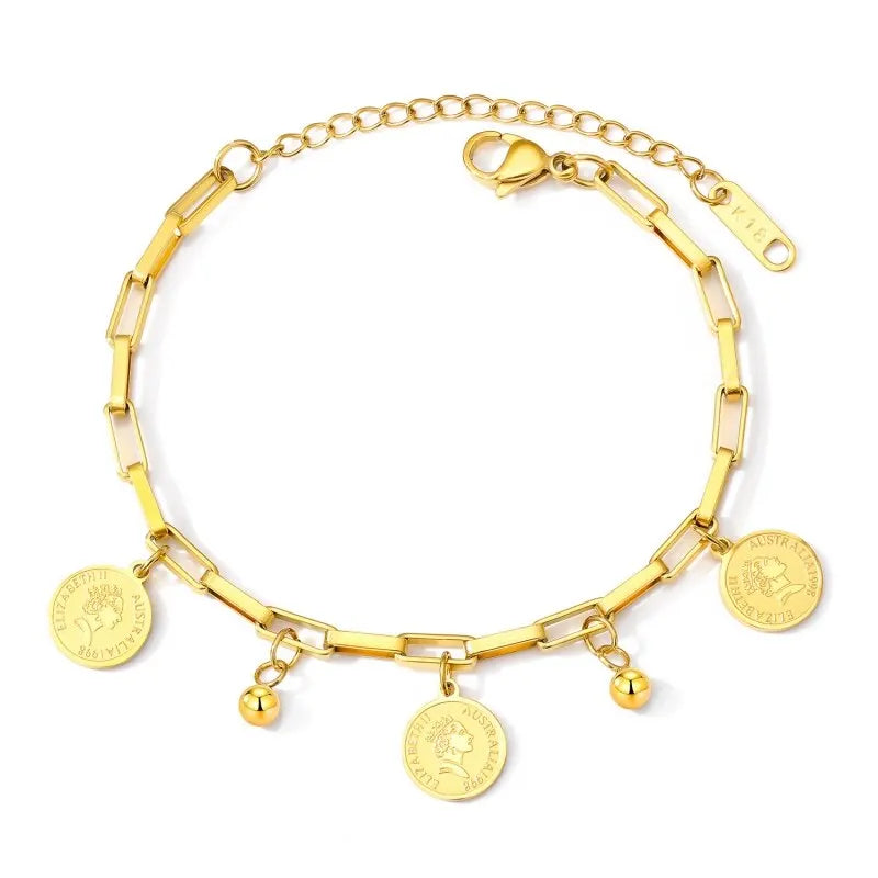 Dorure Antique - Bracelet Médaillons