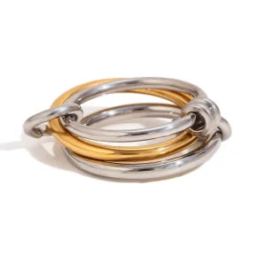 Charme Éternel - Bague Entrelacée